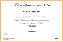 Certificat Ford